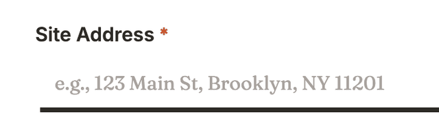 Simple form interface